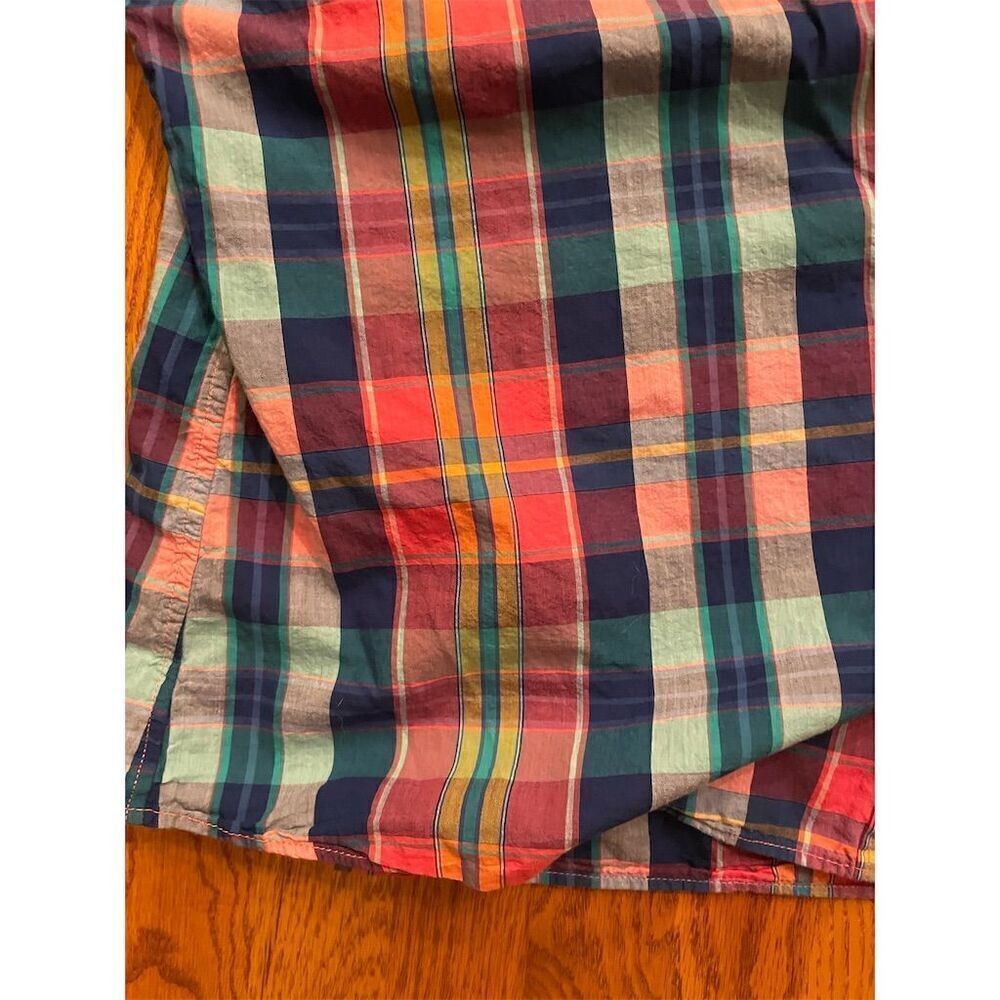 *3/$15 Tommy Hilfiger Men's L Plaid Long Sleeve Button-Up Shirt Multicolor - Picture 4 of 8